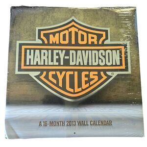 Harley-Davidson Vintage Calendar 16 month 2013 Bike Pictures NIB